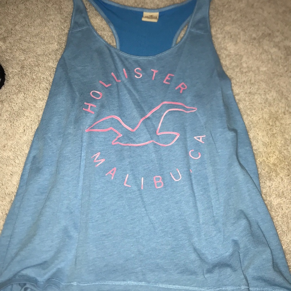 Blue Hollister tank top